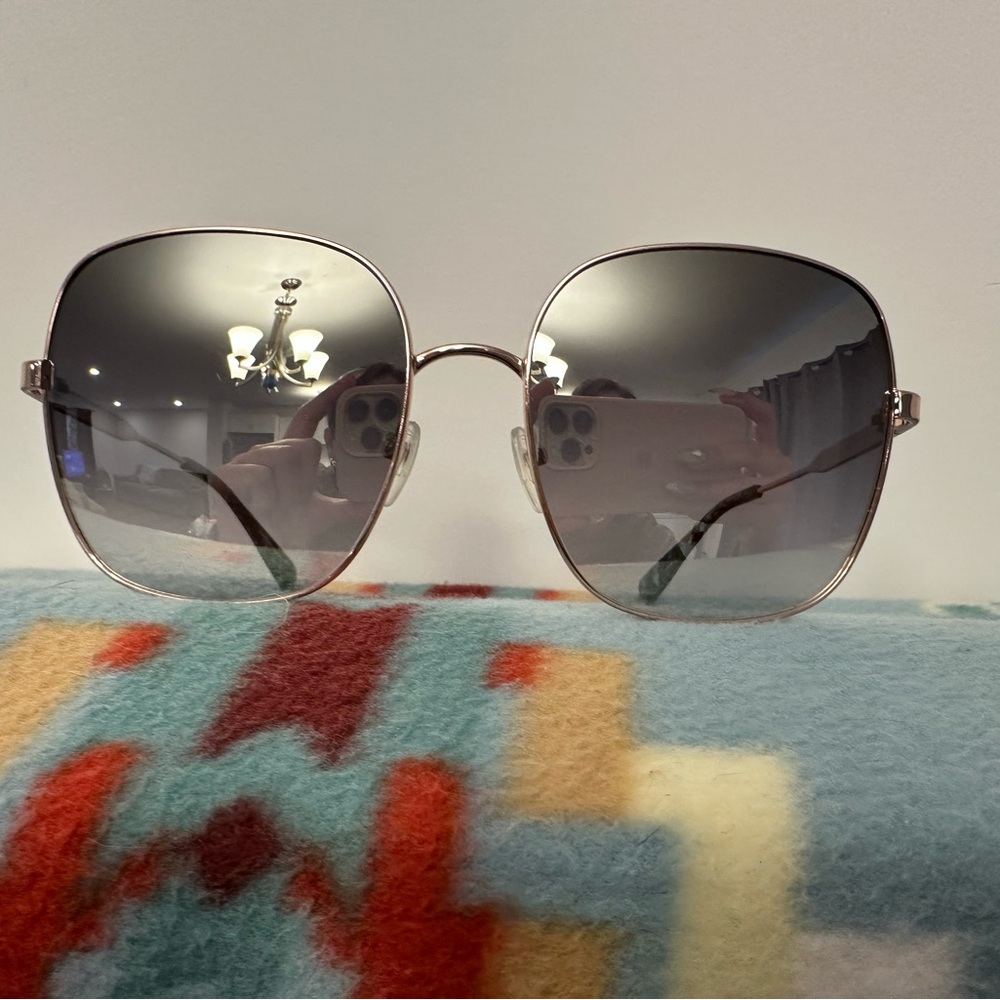 Longchamp Silver Rimless Sunglasses